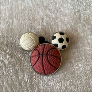 Disney Trading Pin Mickey Mouse Sports Basketball Soccer Volleyball